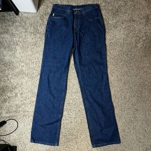 Carhartt Men's Dark Blue Straight Jeans